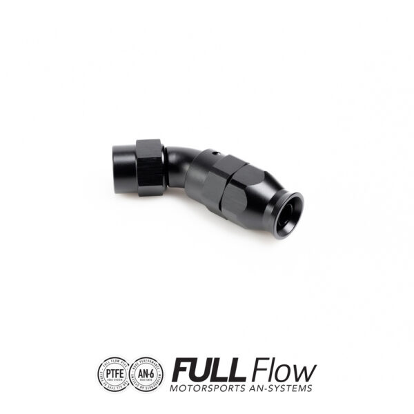 Full Flow PTFE-letkuliitin 45 astetta AN-6