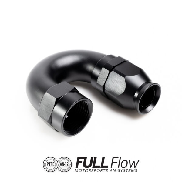 Full Flow PTFE-letkuliitin 180 astetta AN-12