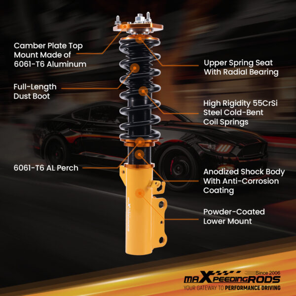 Coilover-jousituspaketti yhteensopiva Toyota Celica Coupe ja Convertible T18 T20 1989–1999