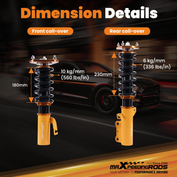 Coilover-jousituspaketti yhteensopiva Toyota Celica Coupe ja Convertible T18 T20 1989–1999