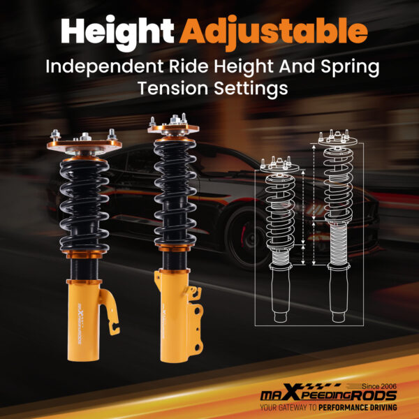 Coilover-jousituspaketti yhteensopiva Toyota Celica Coupe ja Convertible T18 T20 1989–1999