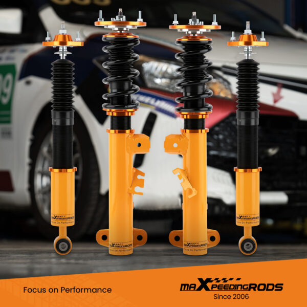 Yhteensopiva BMW 3-sarja E36 1990–1999 Maxpeedingrods iskunvaimentimet edessä ja takana, coilover-madallussarja
