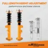 Yhteensopiva BMW 3-sarja E36 1990–1999 Maxpeedingrods iskunvaimentimet edessä ja takana, coilover-madallussarja