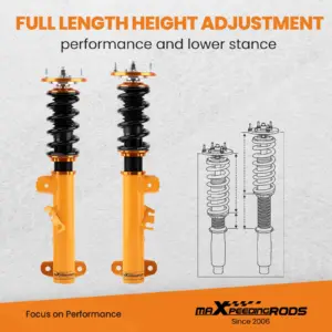 Yhteensopiva BMW 3-sarja E36 1990–1999 Maxpeedingrods iskunvaimentimet edessä ja takana, coilover-madallussarja