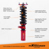 Kierrejouset ja coiloverit yhteensopiva BMW 5-sarja E60 Sedan RWD 525i 550i 535i 2004–2010