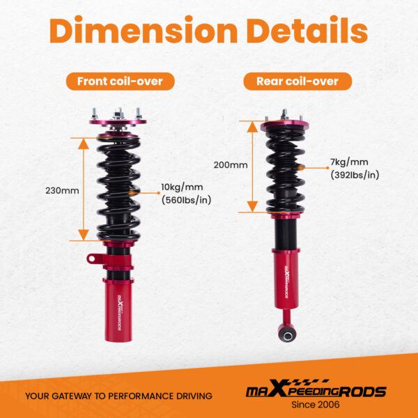 Kierrejouset ja coiloverit yhteensopiva BMW 5-sarja E60 Sedan RWD 525i 550i 535i 2004–2010