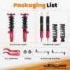 Coiloverit + vakaajatangon päät yhteensopiva BMW 3-sarja E90 Sedan, E92, E91, E93 2004–2011