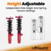 co-e92-0711-r-lc-vm-v27.jpg Coiloverit + vakaajatangon päät yhteensopiva BMW 3-sarja E90 Sedan, E92, E91, E93 2004–2011