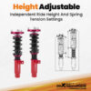 Coiloverit + vakaajatangon päät yhteensopiva BMW 3-sarja E90 Sedan, E92, E91, E93 2004–2011