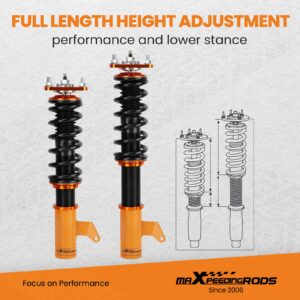 24-portainen vaimennussäädettävä coilover-jousitus Mazda 323 Protegé 1999–2003 Twin Tube -tyyppi