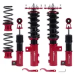 co-vel-1216-r-lc-vm-v21.jpg 24-portainen vaimennussäädettävä coilover-madallussarja sopii Hyundai Veloster 2012–2016 1.6L