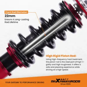24-portainen vaimennussäädettävä coilover-madallussarja sopii Hyundai Veloster 2012–2016 1.6L