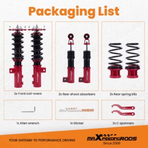24-portainen vaimennussäädettävä coilover-madallussarja sopii Hyundai Veloster 2012–2016 1.6L