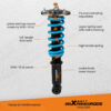 MaXpeedingrods T6 Alustasarja yhteensopiva Ford Expedition / Lincoln Navigator 2003–2006 madallussarja
