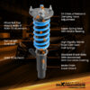 MaXpeedingrods T6 Alustasarja VW Golf MK7 2.0 R / GTI / 1.0 TSI, yhteensopiva myös Seat Leon MK3 ja Skoda Octavia -mallien kanssa