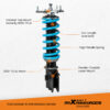MaXpeedingrods T6 Alustasarja Subaru Impreza 2008–2014 WRX -malleihin