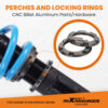 MaXpeedingrods T6 alustasarja yhteensopiva Mercedes-Benz C-sarja W203 Sedan ja CLK W209/C209 Coupe
