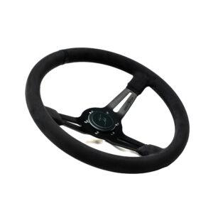 DriftShop Premium "Black Edition" Ratti (70 mm Dish), Alcantara verhoilu, Musta Puolat