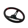 Driftshop Ratti, edestä, premium DriftShop Premium Ratti (70 mm Syvyys), Alcantara -verhoilu, Mustat Puolat