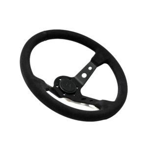 DriftShop Premium "Black Edition" Ratti (90 mm Dish), Alcantara verhoilu, Mustat Puolat