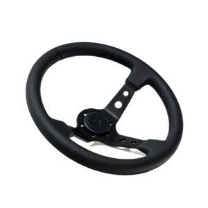 PRO-DS-90-Z201.jpg DriftShop Premium "Black Edition" Ratti (90 mm Dish), Nahka, Mustat Puolat