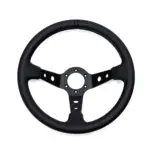 DriftShop Premium "Black Edition" Ratti (90 mm Dish), Nahka, Mustat Puolat