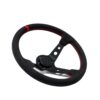 DriftShop Premium Ratti (90 mm Syvyys), Alcantara verhoilu, Mustat Puolat