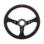 DriftShop Premium Ratti (90 mm Syvyys), Alcantara verhoilu, Mustat Puolat