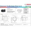 Bosch Sähköinen Kaasuläppä (74mm)