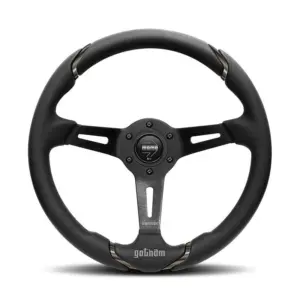 xlarge-b91e705f4a011f574efe6f84e8f9673c.jpg Momo Gotham Ratin (70 mm Syvyys), Musta Nahka, Musta vanne - 35 cm