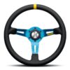 xlarge-mod_08_330_blue.jpg Momo Mod. 08 Ratti (85 mm Dish), Musta Nahka, Siniset Puolat - 33 cm
