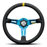 xlarge-mod_08_330_blue.jpg Momo Mod. 08 Ratti (85 mm Dish), Musta Nahka, Siniset Puolat - 33 cm