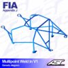 AST Rollcages V1 hitsattava 10-pisteen turvakaari Honda Civic EG / EH 4-ovinen Ferio - FIA-hyväksytty