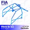 AST Rollcages V2 hitsattava 8-pisteen turvakaari Toyota Corolla AE86 Levin - FIA-hyväksytty