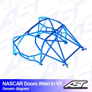39341.jpg AST Rollcages V5 "Nascar" -tyylinen hitsattava 8-pisteen turvakaari Toyota Soarer