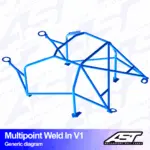 3b23f9b69189a5ba12f1c593a7f4cea2.png AST Rollcages V1 hitsattava 10-pisteen turvakaari Suzuki Swift (ZC32S)