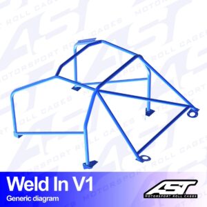 4cc1d595dc63bb622c87327bf15b5280.jpg AST Rollcages V1 hitsattava 8-pisteen Seat Toledo 4-ovinen Sedan - FIA-hyväksytty