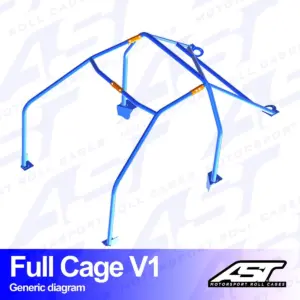 659ee51e084cc3c06ba6127a3ed168b1.jpg AST Rollcages V1 pultattava 6-pisteen turvakaari Seat Cordoba 6K2