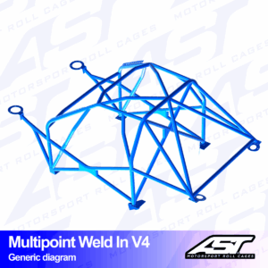 7a54b520909b1bc239fe93ba6047433f.png AST Rollcages V4 hitsattava 10-pisteen turvakaari Suzuki Swift (ZC32S)