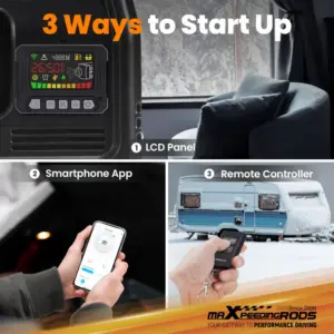 1-5 kW Säädettävä Diesel Lämmitin + Bluetooth