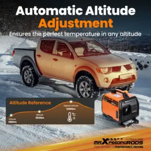 1-5 kW Säädettävä Diesel Lämmitin + Bluetooth