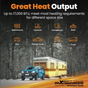 1-5 kW Säädettävä Diesel Lämmitin + Bluetooth