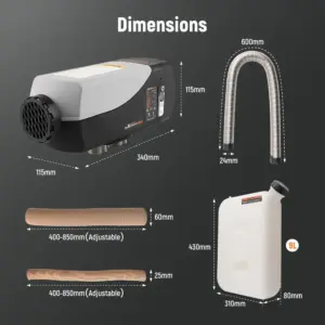 Eco 2 kW Diesel Lämmitin + Bluetooth