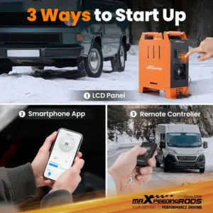 1-5 kW Säädettävä Diesel Lämmitin + Bluetooth