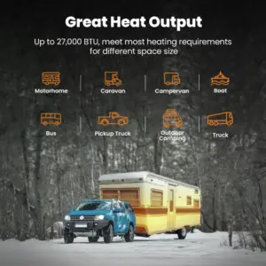 ah-ws3m-b8(7) Bluetooth 8 kW Diesel Lämmitin + hätäakkukäynnistys