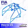 AST Rollcages V3 hitsattava 8-pisteen turvakaari Audi Coupe B3 (Quattro) - FIA-hyväksytty