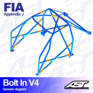 xlarge-0ada9470e813a531e3c891c78e9ba464.jpg AST Rollcages V4 pultattava 6-pisteen turvakaari Renault Clio 2 - FIA-hyväksytty