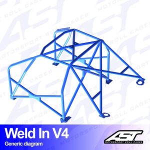 xlarge-30808.jpg AST Rollcages V4 hitsattava 8-pisteen turvakaari Fiat Panda 4x4