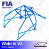 AST Rollcages V3 hitsattava 8-pisteen turvakaari Subaru Legacy BC - FIA-hyväksytty