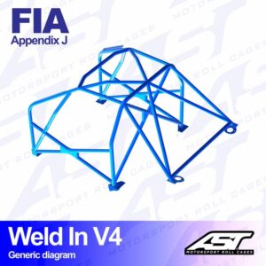 xlarge-38043.jpg AST Rollcages V4 hitsattava 8-pisteen turvakaari Nissan Micra / March K11 - FIA-hyväksytty